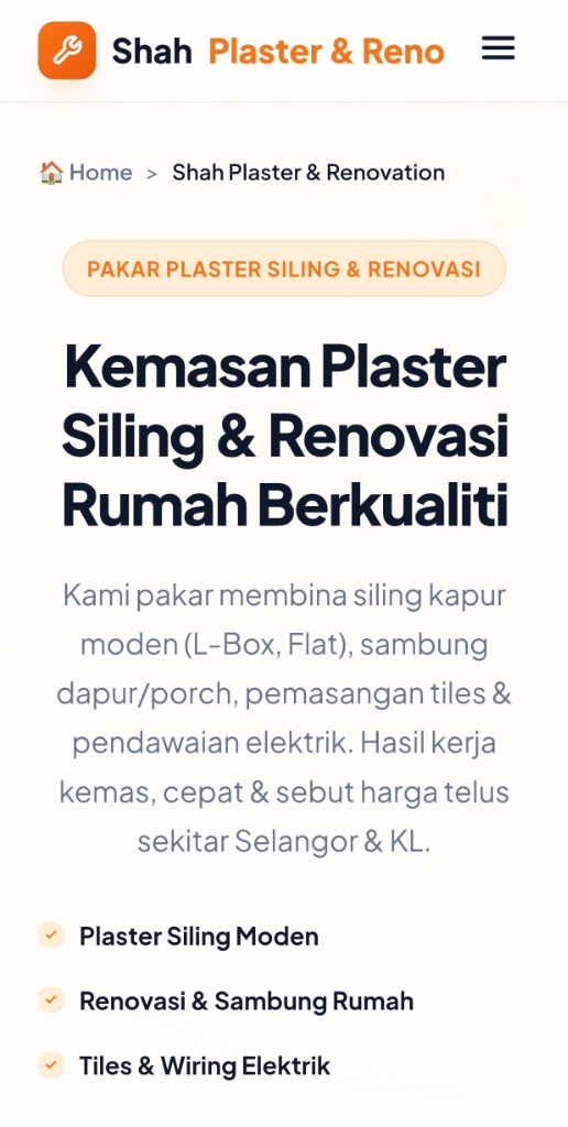 Shah Plaster Siling & Renovation