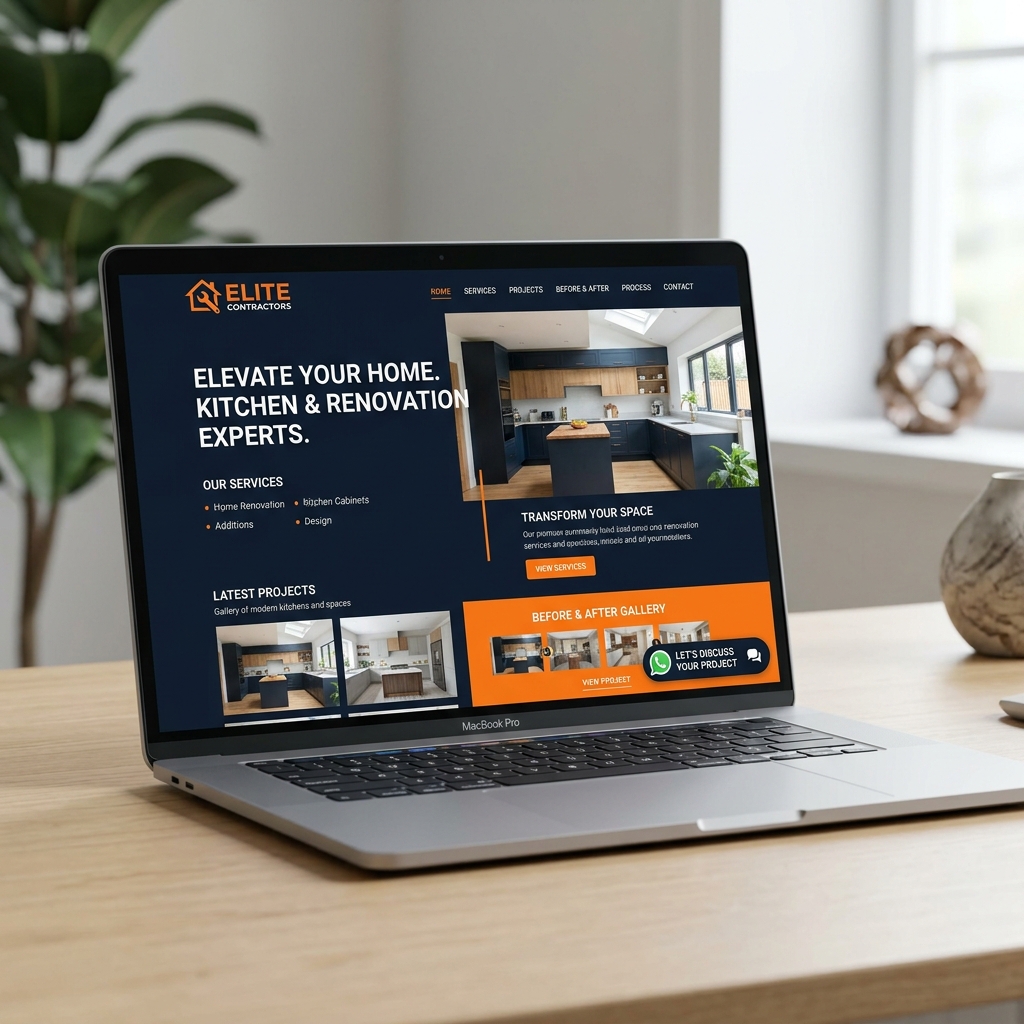 Website Renovasi Preview Mockup